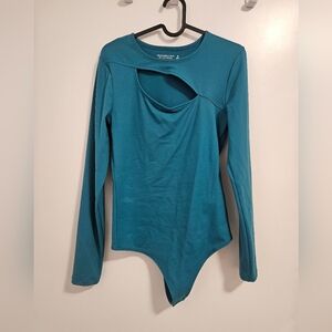 Teal Long Sleeve Bodysuit
